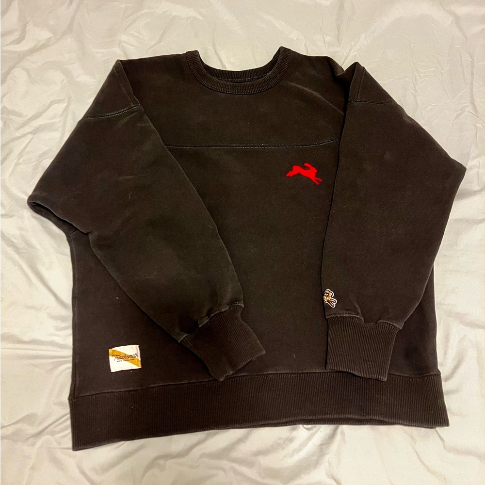 Tracksmith black cotton sweatshirt | Size M